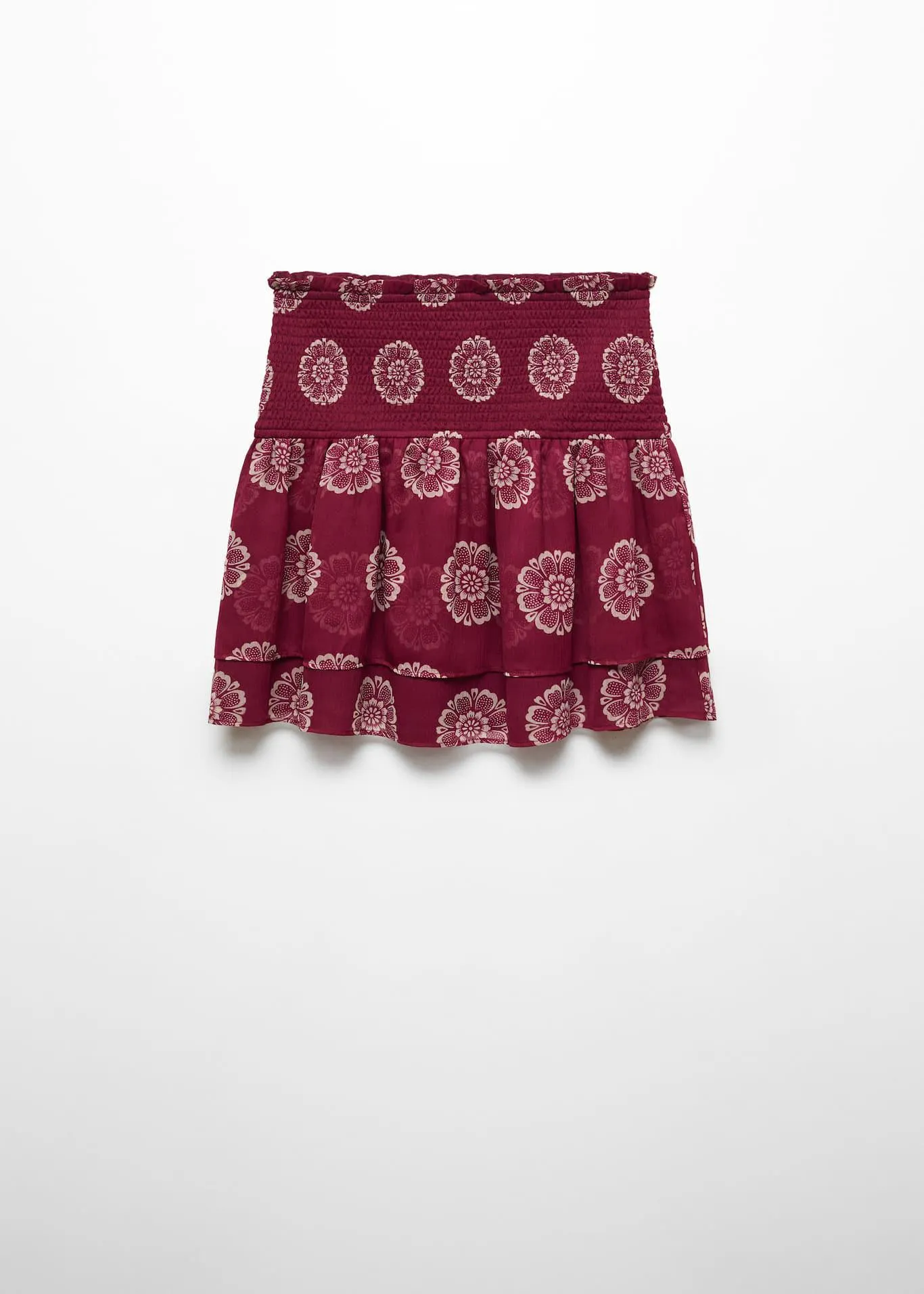 Gesmokte rok met ruches