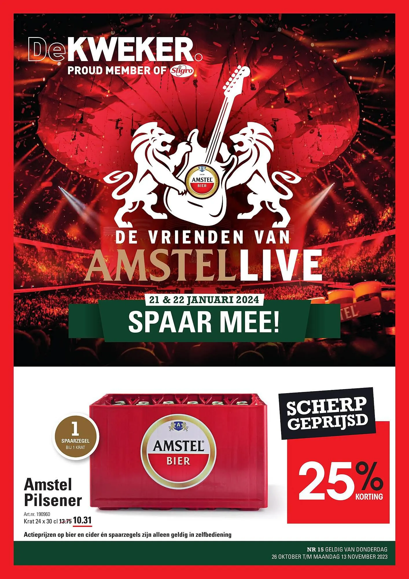 De Kweker folder van 26 oktober tot 13 november 2023 - Folder pagina 1