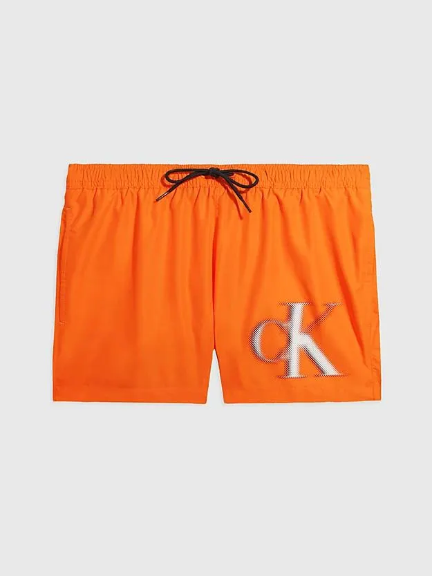 Korte zwemshort met trekkoord - CK Monogram