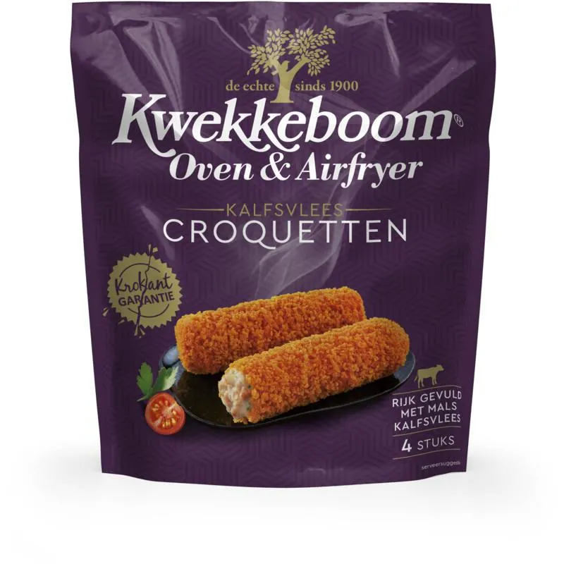 Kwekkeboom Oven en airfryer kalfsvlees croquetten