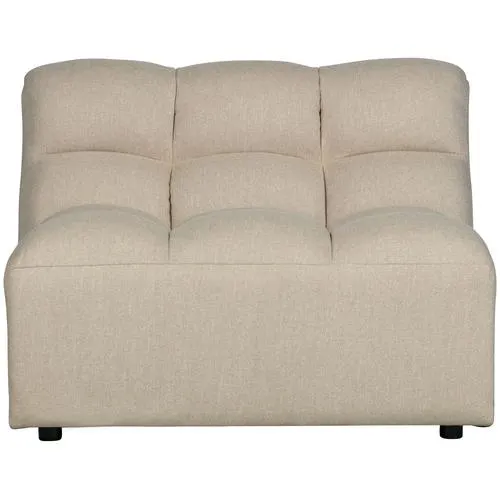 WOOOD fauteuil Pepper - Stof - Zand - 79x100x92
