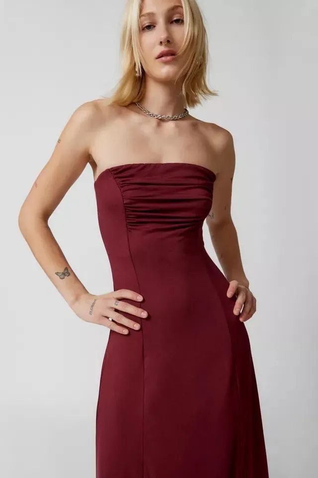 Urban Renewal Remnants Ruched Slinky Jersey Dress