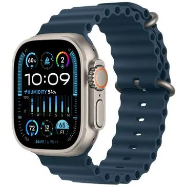 Apple Watch Ultra 2 (Blauwe Rubberen Band)