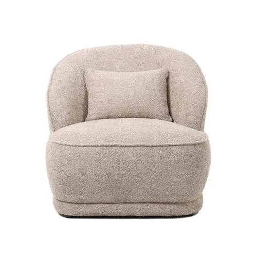 Giga Meubel Fauteuil Marianne - Bouclé - Taupe