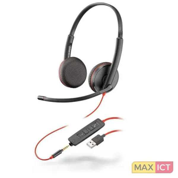 Poly POLY Blackwire C3225 Headset Hoofdband Zwart