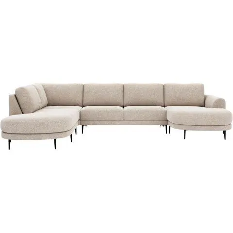 Hoekbank links Aziri ecru supreme comfort