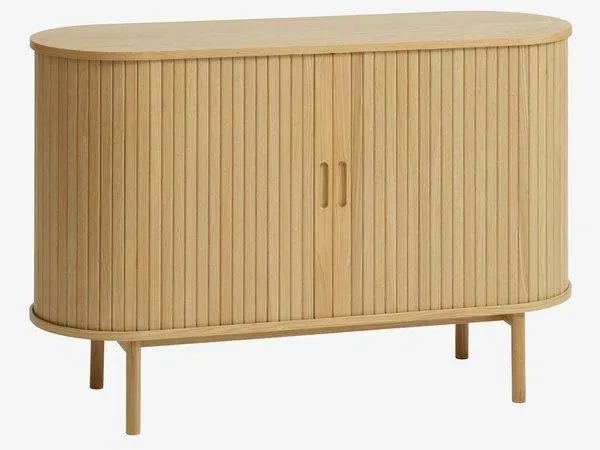 Credenza LYNGVIG 120 cm ante scorrevoli a rullo rovere nat
