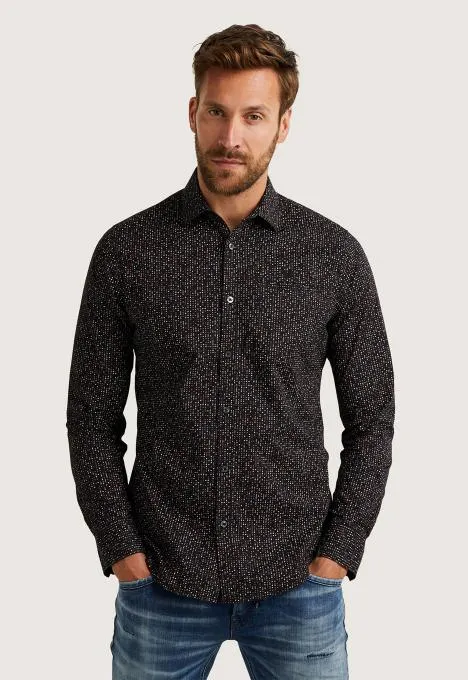 Print On Poplin Stretch Overhemd