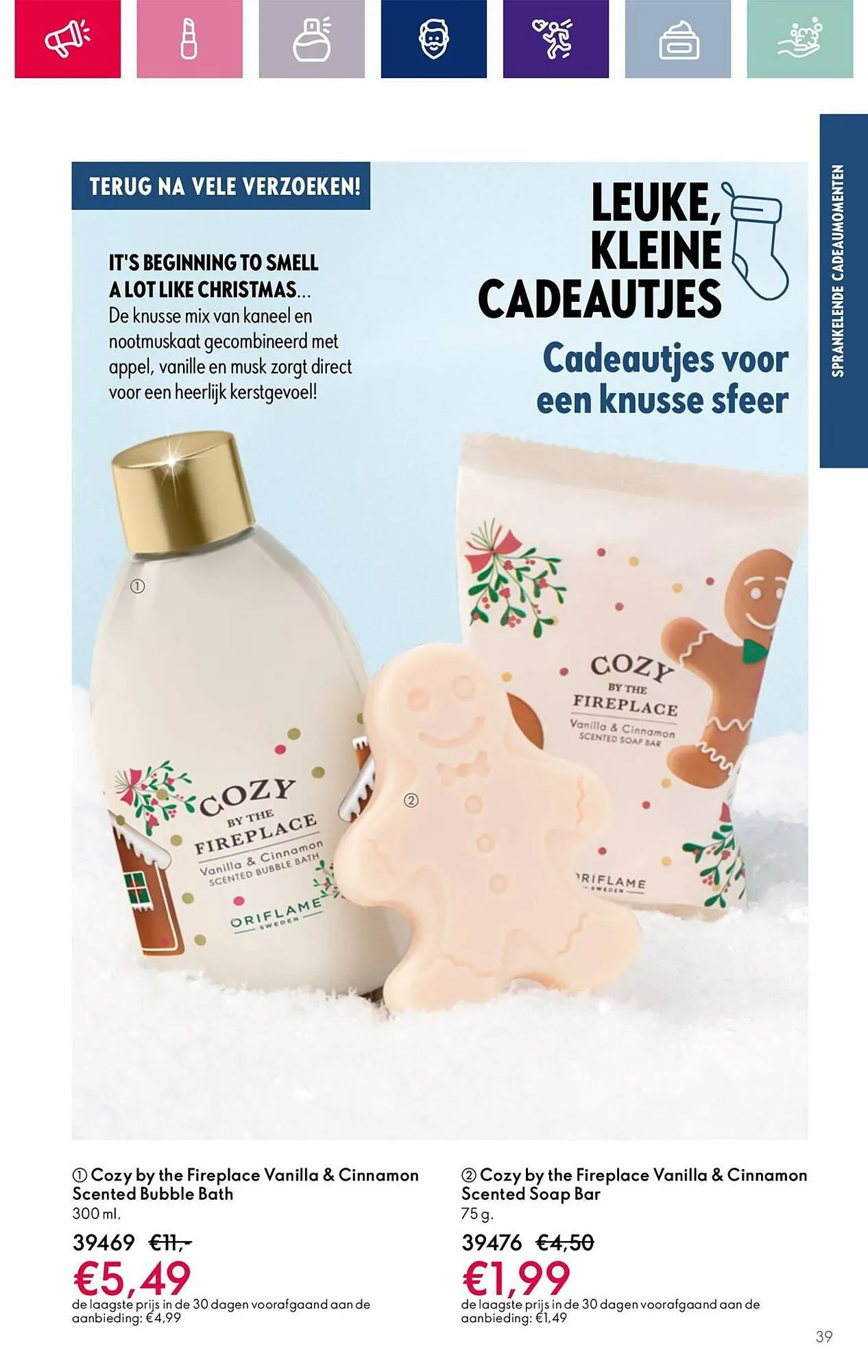 Oriflame folder van 1 december tot 19 december 2023 - Folder pagina 39