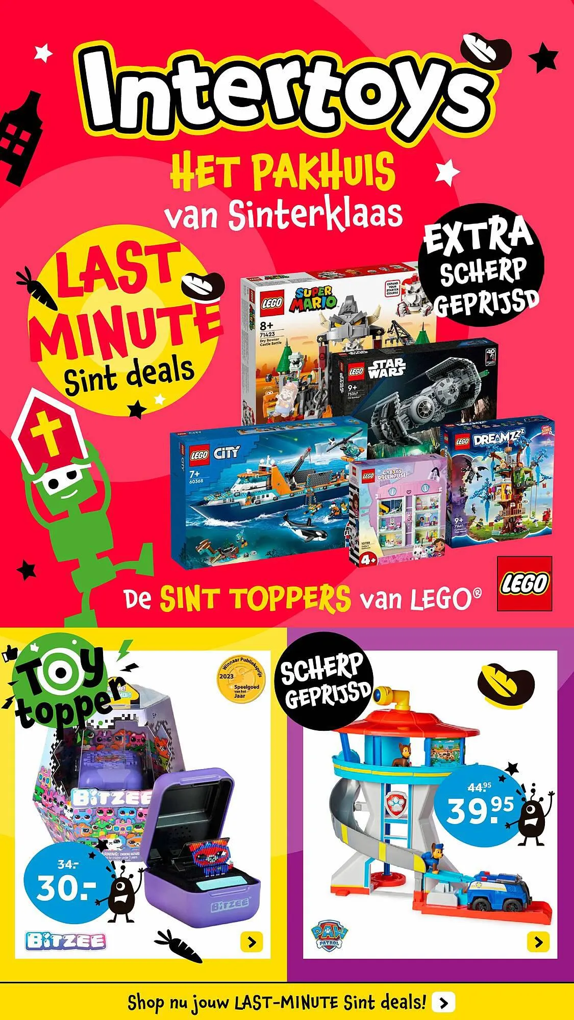 Intertoys Sint folder van 25 november tot 5 december 2023 - Folder pagina 1