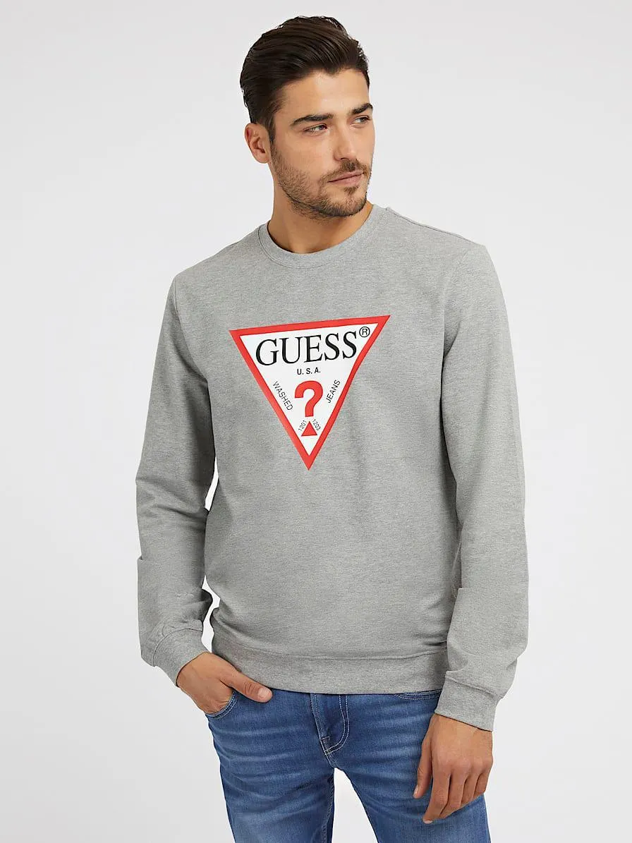 Sweatshirt met driehoeklogo