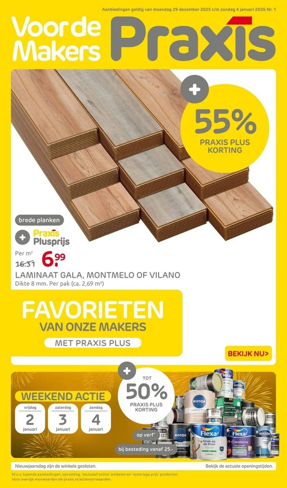 Praxis folder van 29 december tot 4 januari 2026 - Folder pagina 1