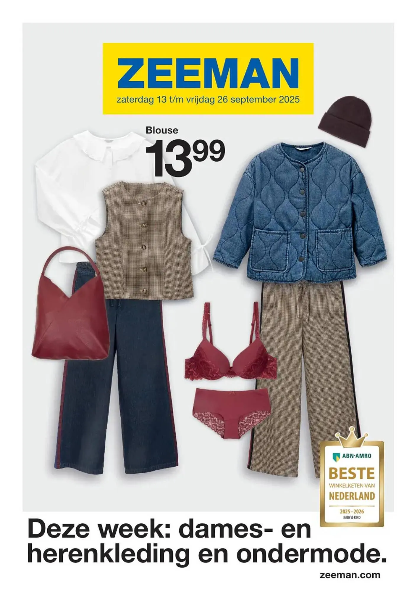 Zeeman folder van 13 september tot 26 september 2025 - Folder pagina 1