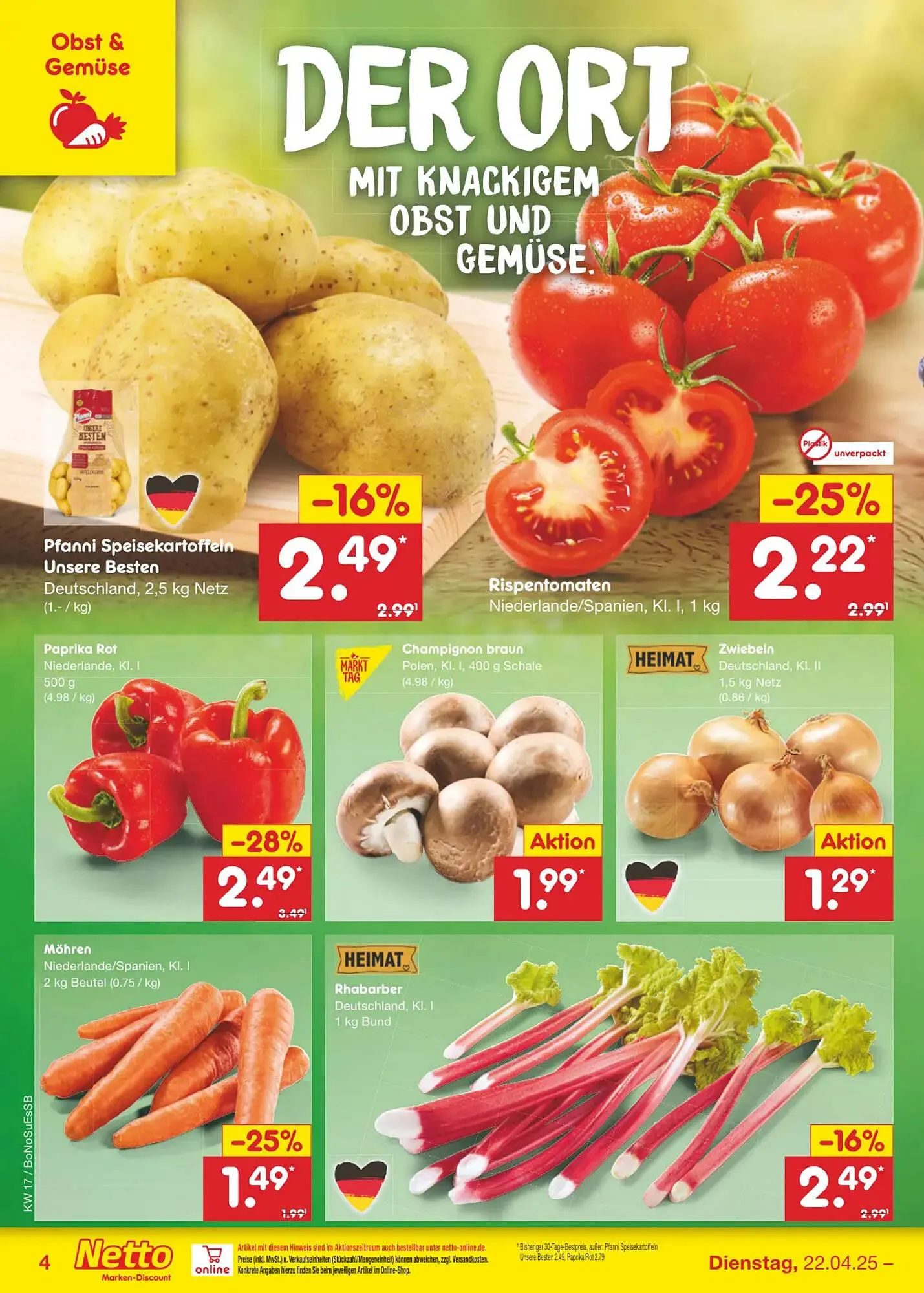 Netto Marken-Discount DE folder van 22 april tot 26 april 2025 - Folder pagina 4