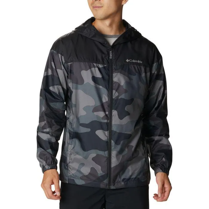 Columbia Flash Challenger Novelty windbreaker heren black mod camo print