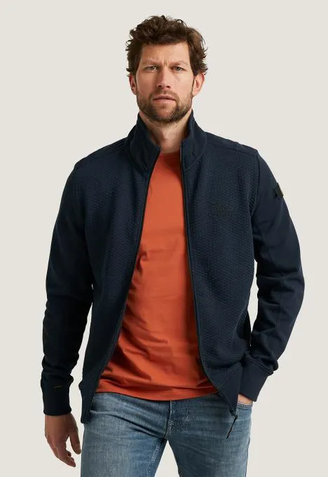 Zip Jacquard Interlock Sweatvest