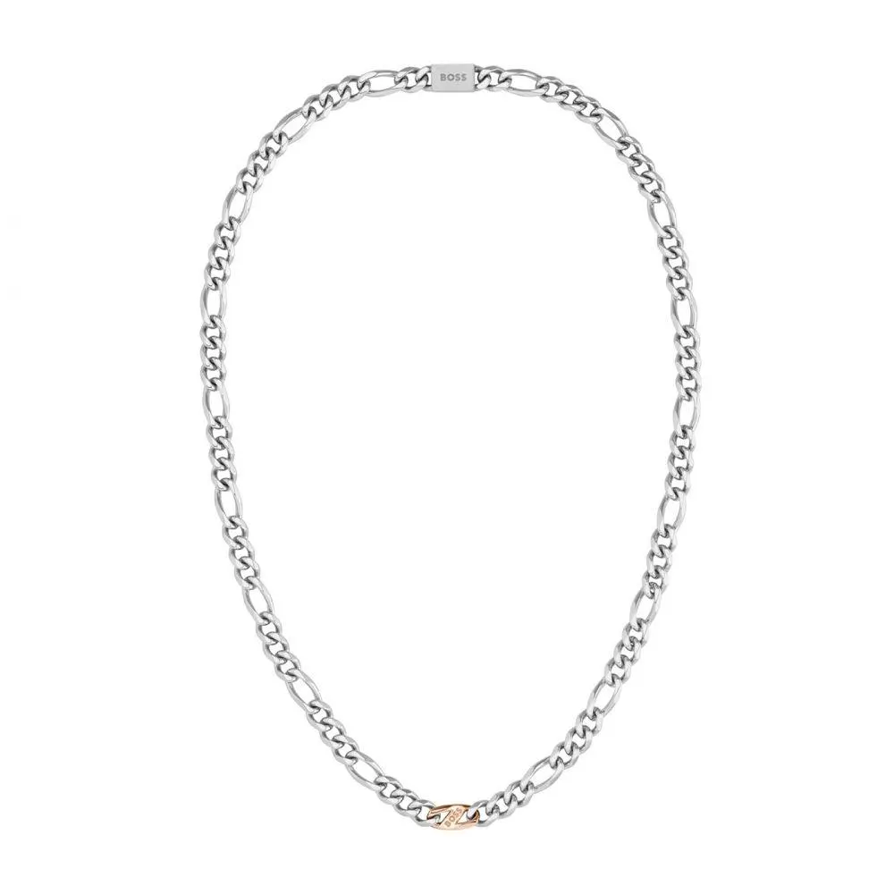 BOSS Rian Zilverkleurige Collier HBJ1580586