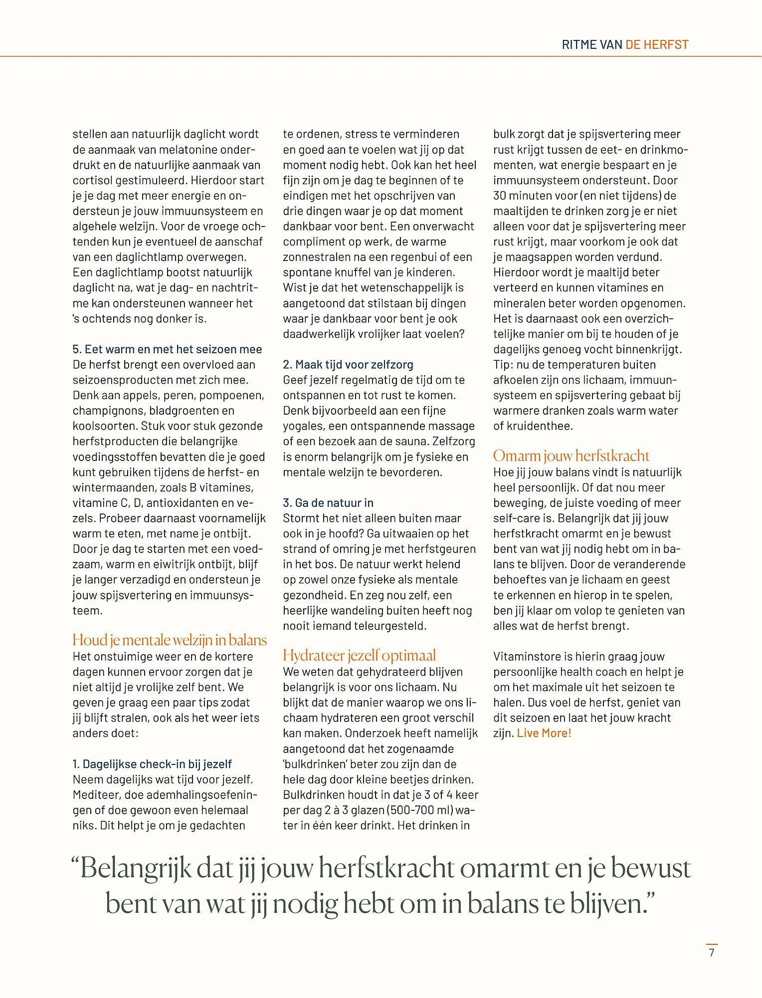 Vitaminstore folder van 1 september tot 31 oktober 2023 - Folder pagina 7