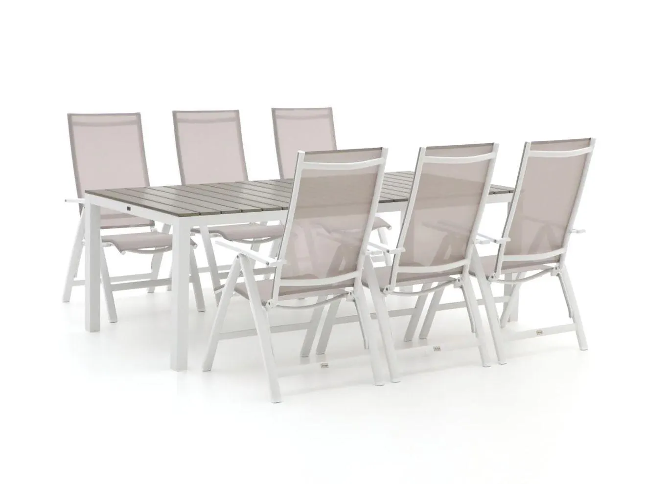 Bellagio Avenza/Fidenza 220cm dining tuinset 7-delig verstelbaar
