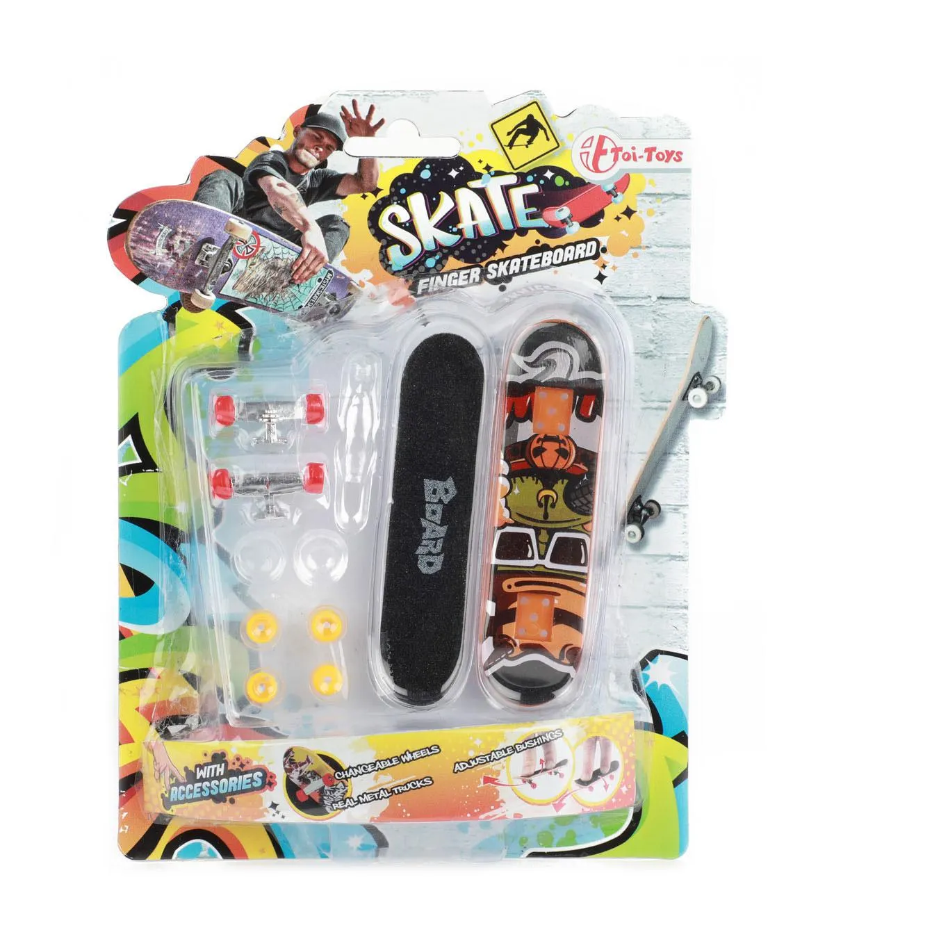 Skate Vinger Skateboard met Extra Wielen