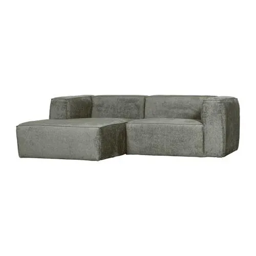 WOOOD chaise longue bank links Bean - Ribstof - Ecru - 73x254x178