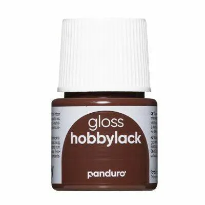 Panduro hobbylak - 45 ml - glans - donkerbruin