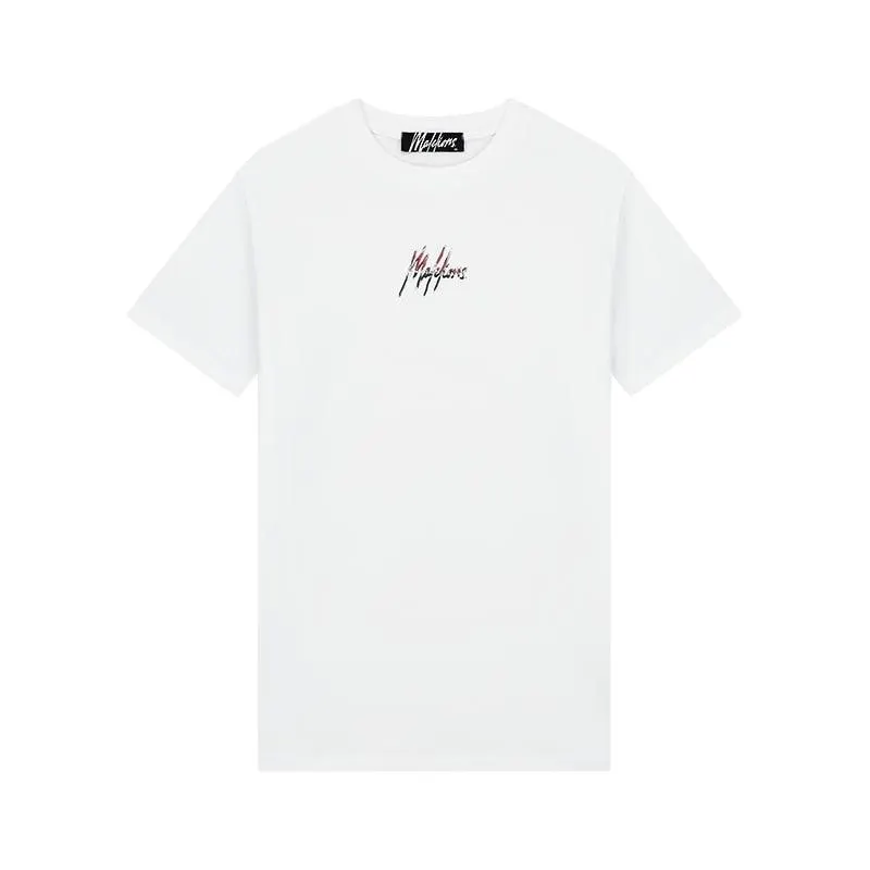 Split 2.0 shirt heren white dark mauve