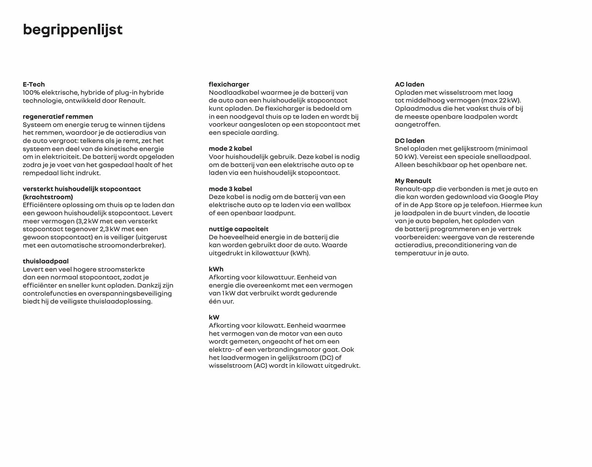 Renault Megane E-Tech folder van 20 januari tot 31 december 2023 - Folder pagina 38