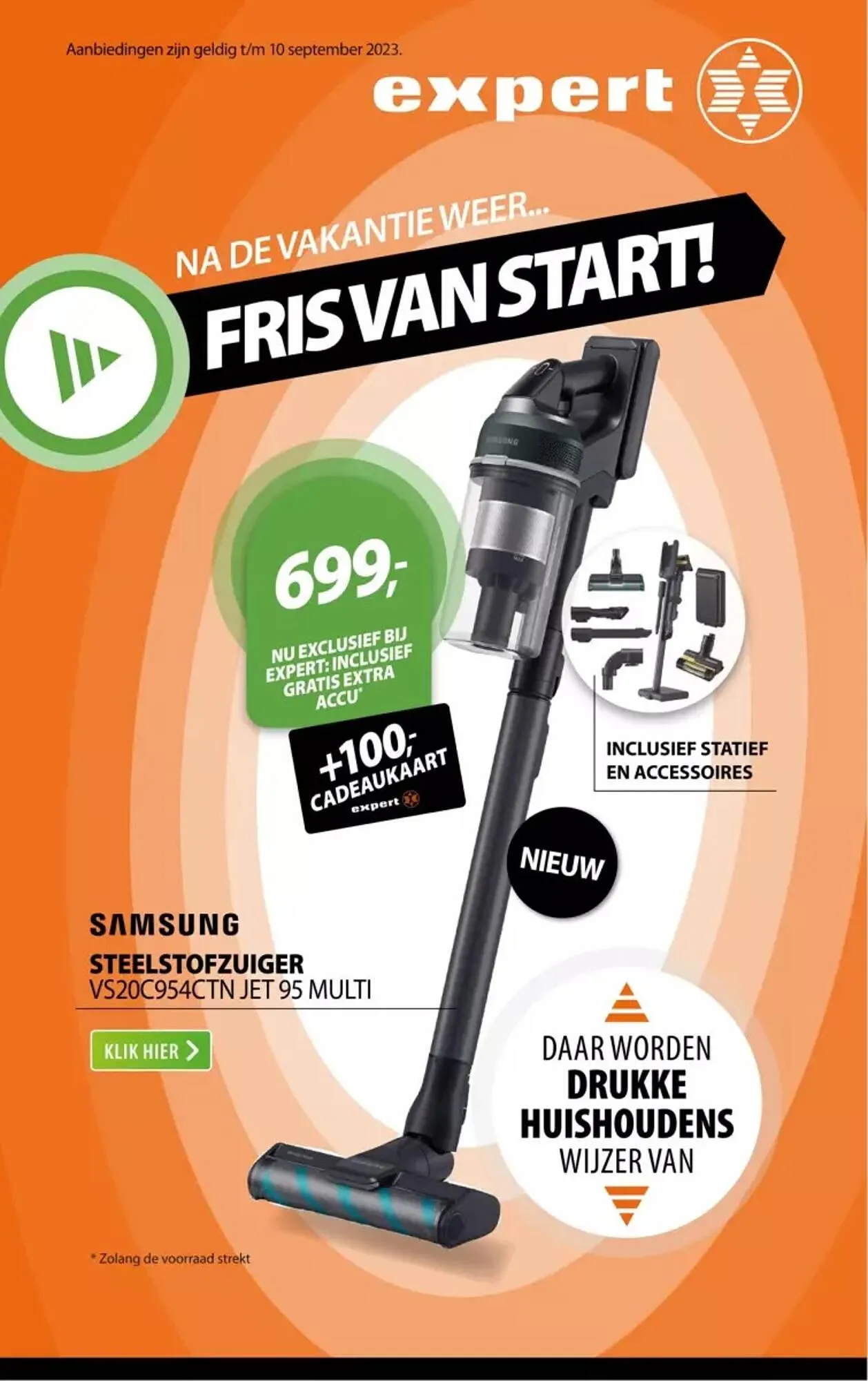 Expert folder van 2 september tot 10 september 2023 - Folder pagina 1