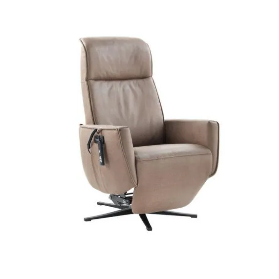 Relaxfauteuil Lenci met sta-op bruin