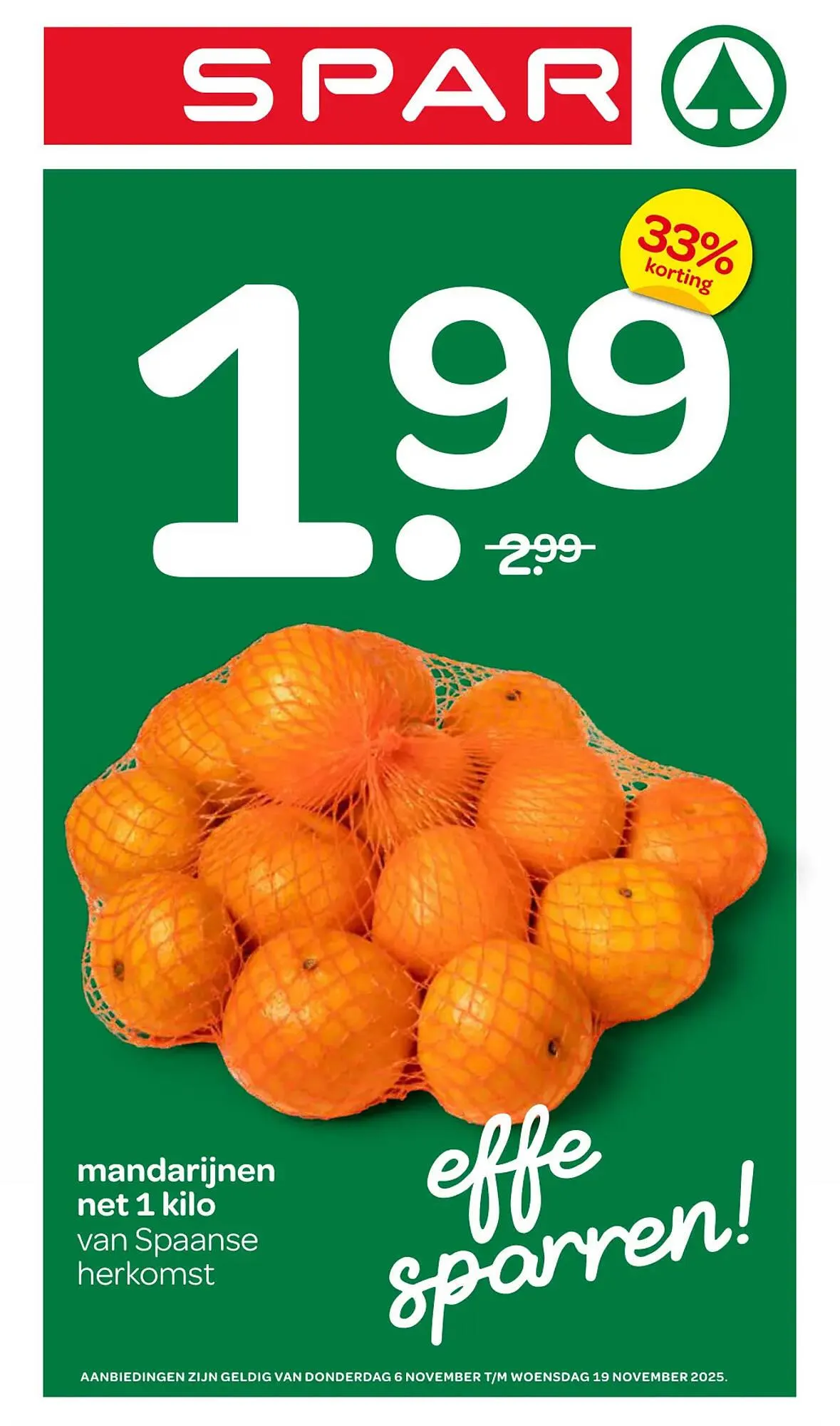 Spar folder van 6 november tot 19 november 2025 - Folder pagina 1