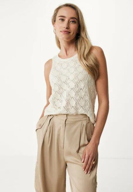 Twin Set Top Offwhite