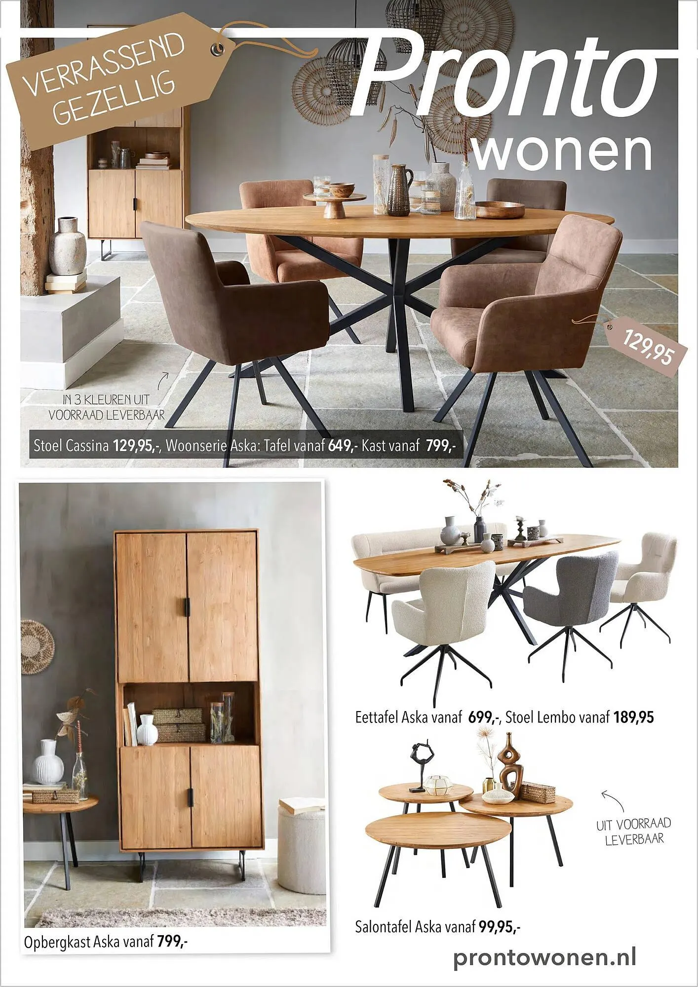 Pronto wonen folder van 13 juli tot 20 juli 2025 - Folder pagina 1