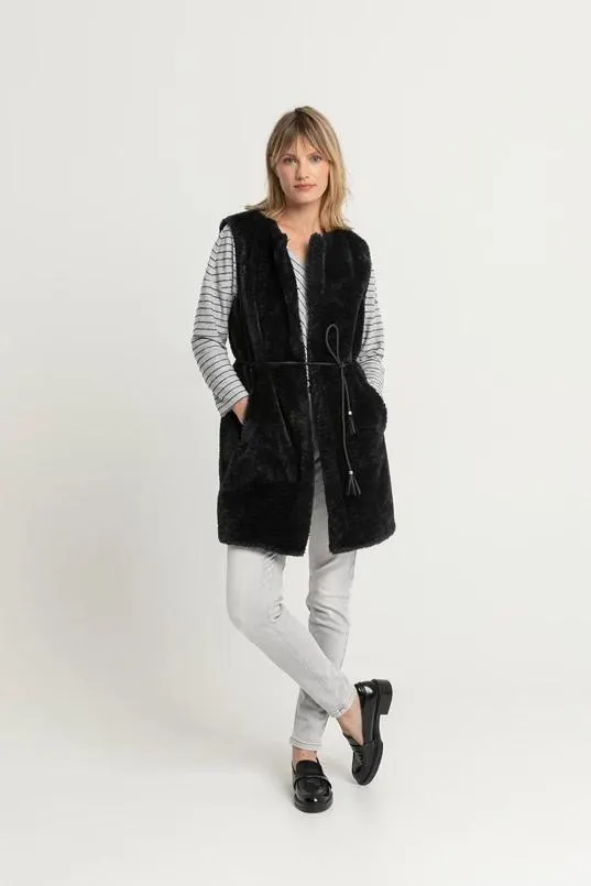 Top met lurex strepen