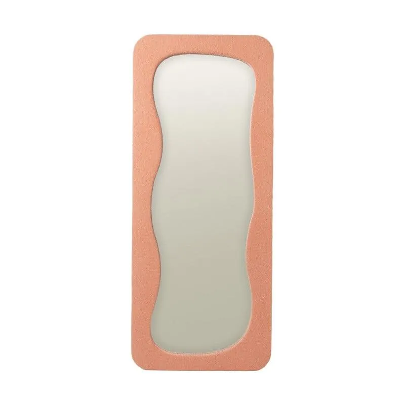 Passpiegel wave teddy - oranje - 168x70 cm