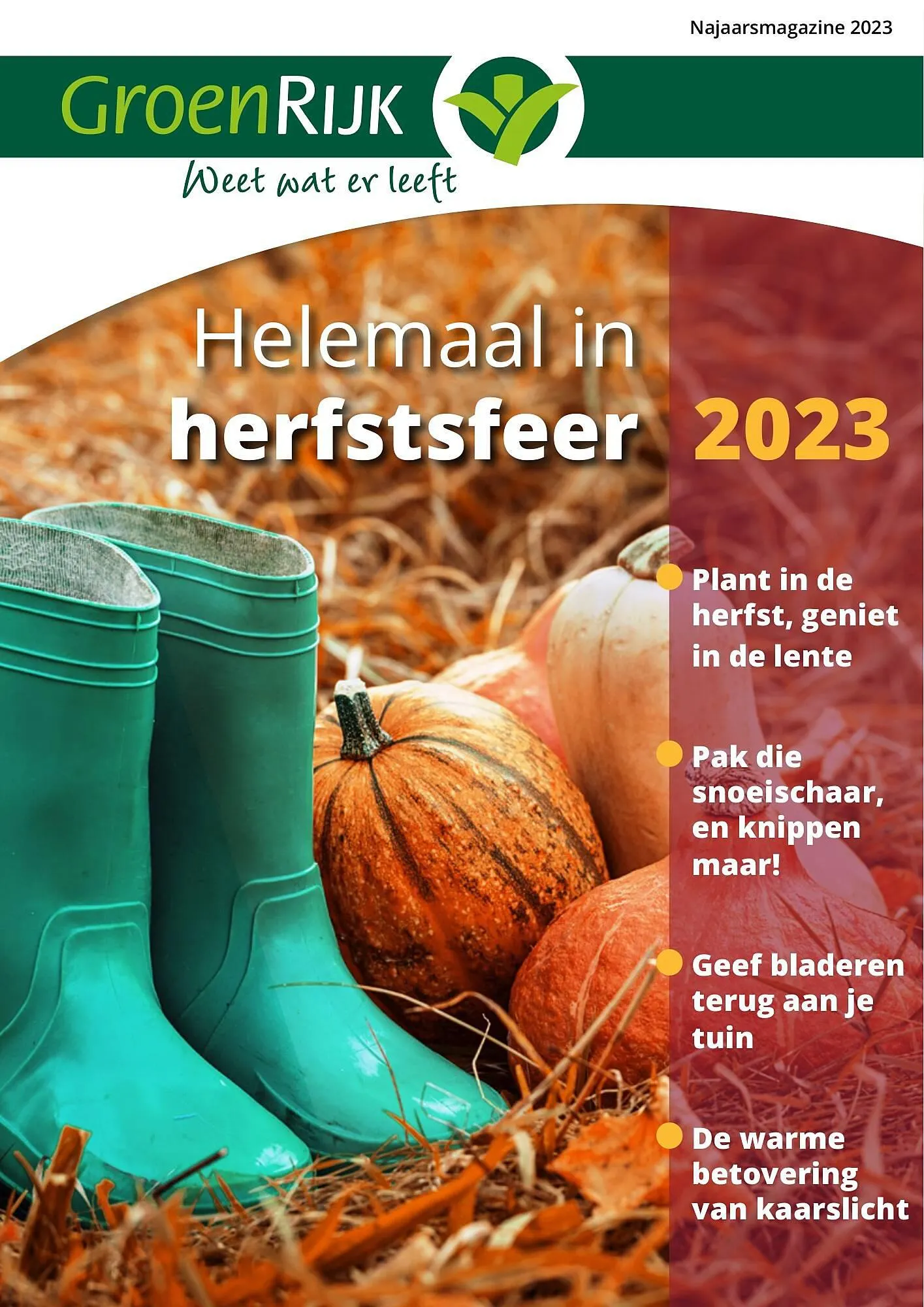 GroenRijk folder van 17 september tot 31 december 2023 - Folder pagina 1