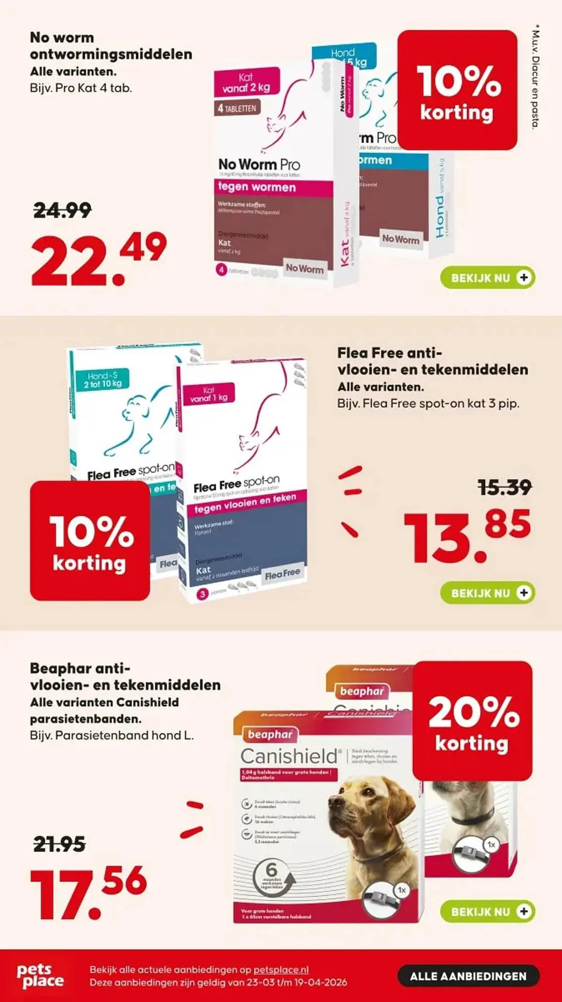 Pets Place folder van 23 maart tot 19 april 2026 - Folder pagina 2