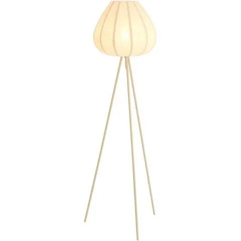 Vloerlamp Moscito ecru linnen 1-lichts