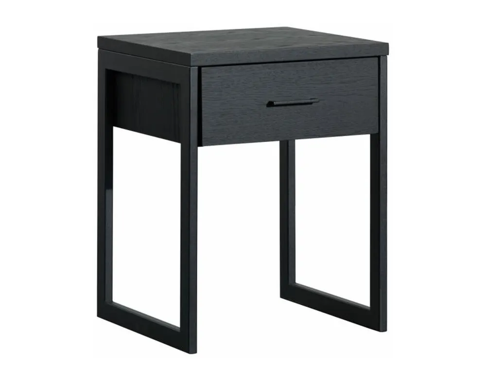 Caresse nachtkastje Oak 1 lade Black