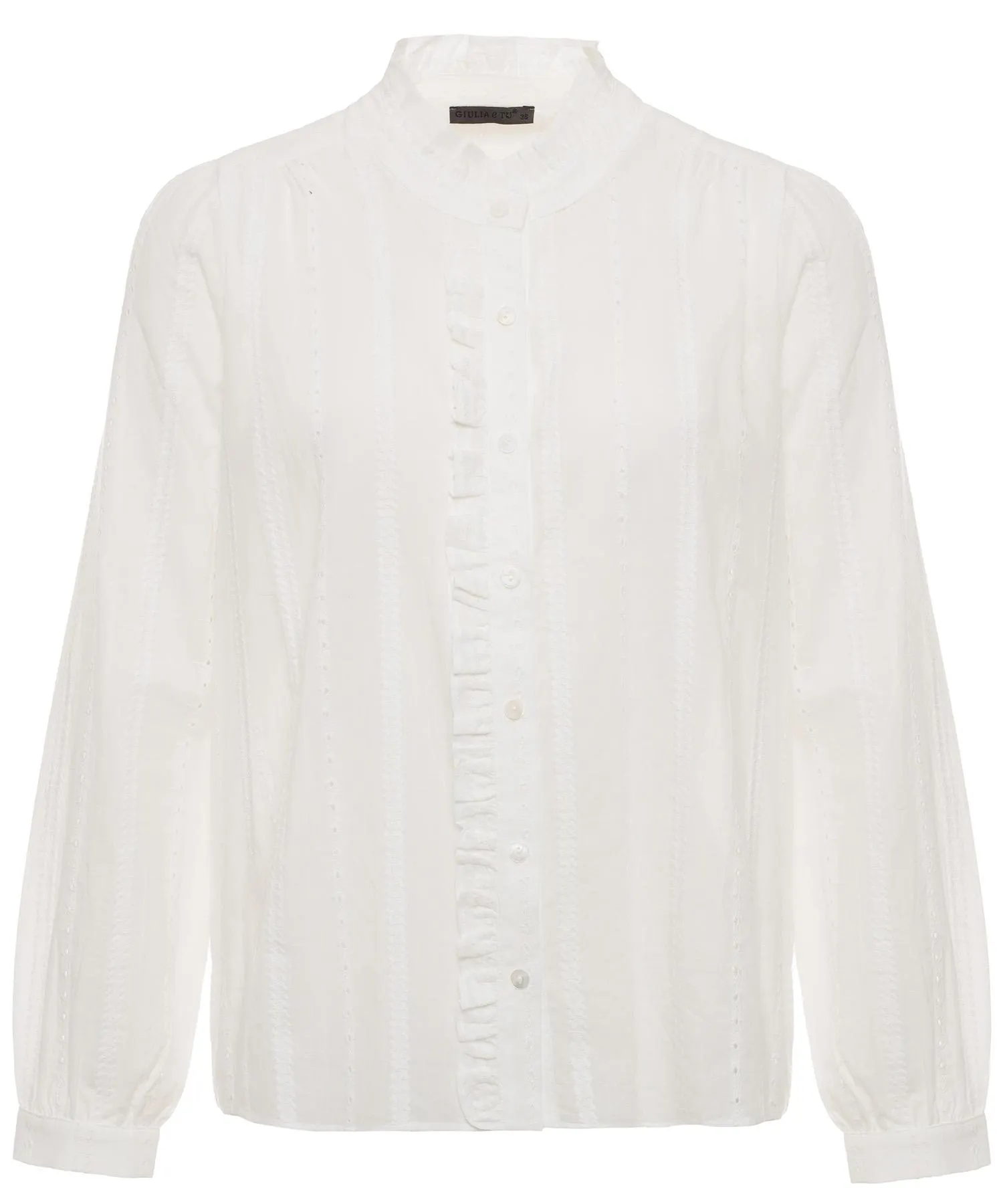 Giulia e Tu ajour ruffle blouse