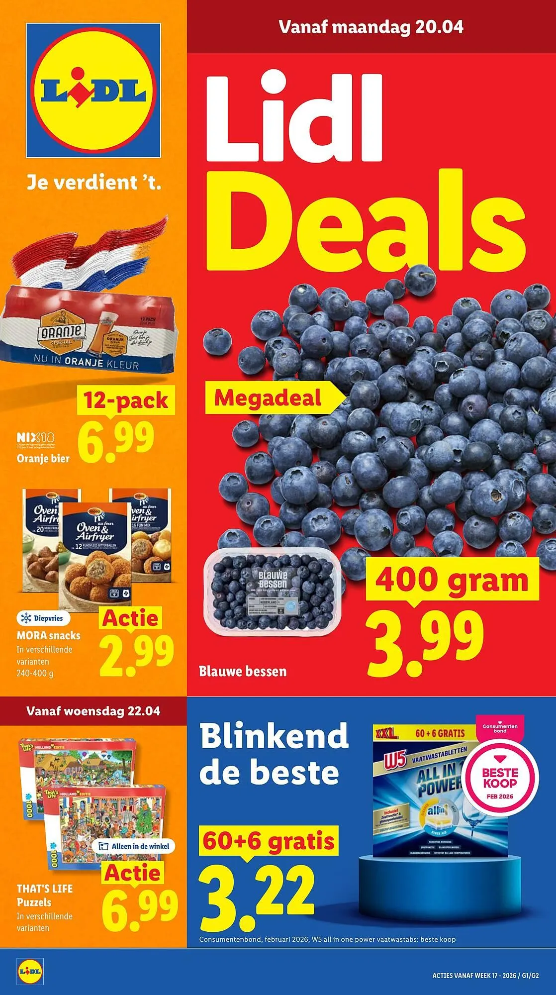 Lidl folder van 20 april tot 26 april 2026 - Folder pagina 1