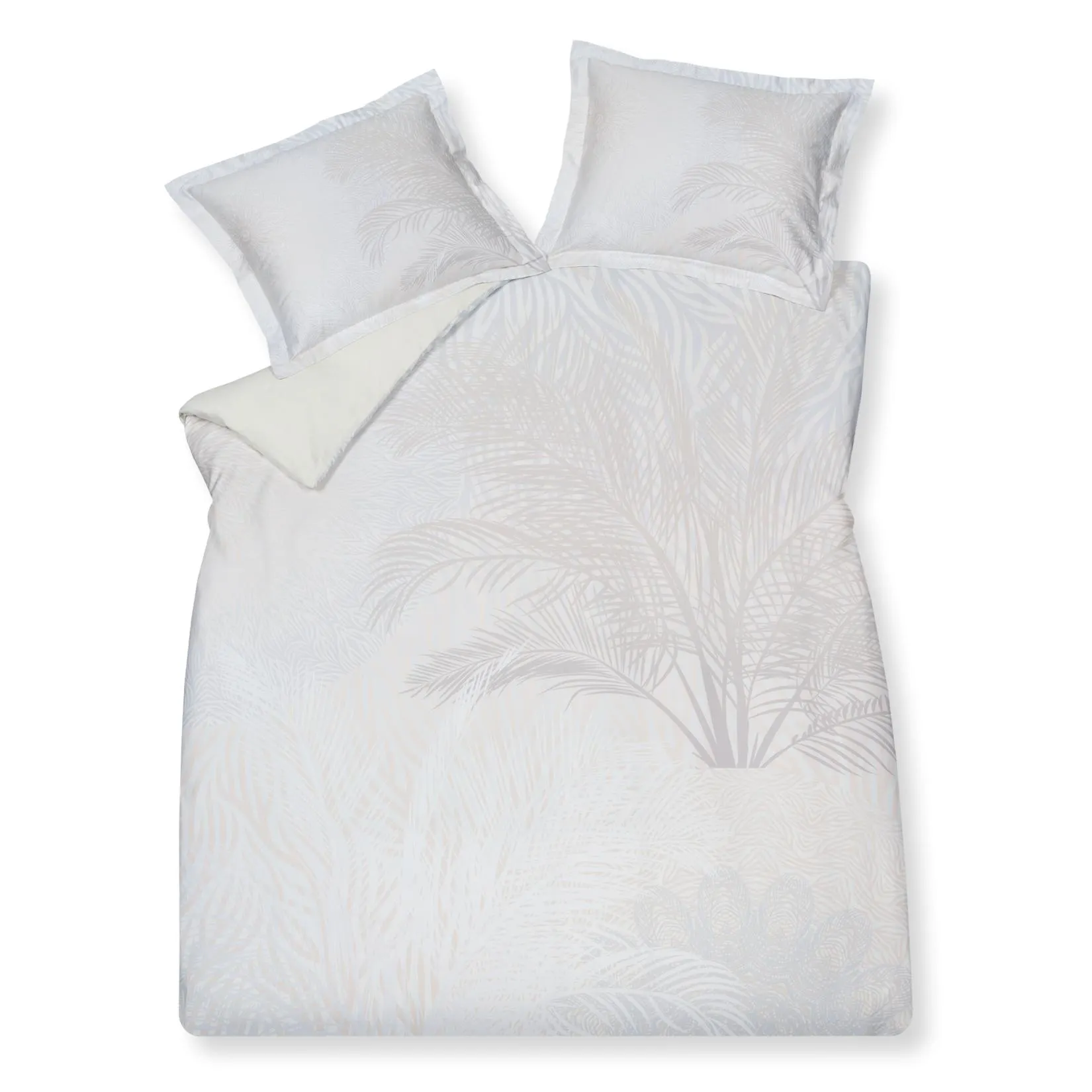 FLOWER PATTERN dekbedovertrekset | cream tan