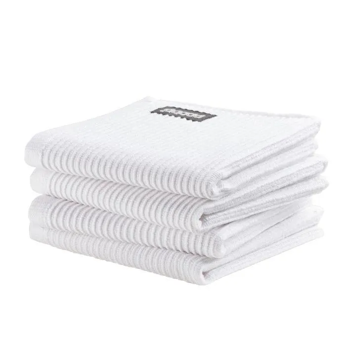 DDDDD Vaatdoek Basic Clean 30x30cm - neutral white - set van 4