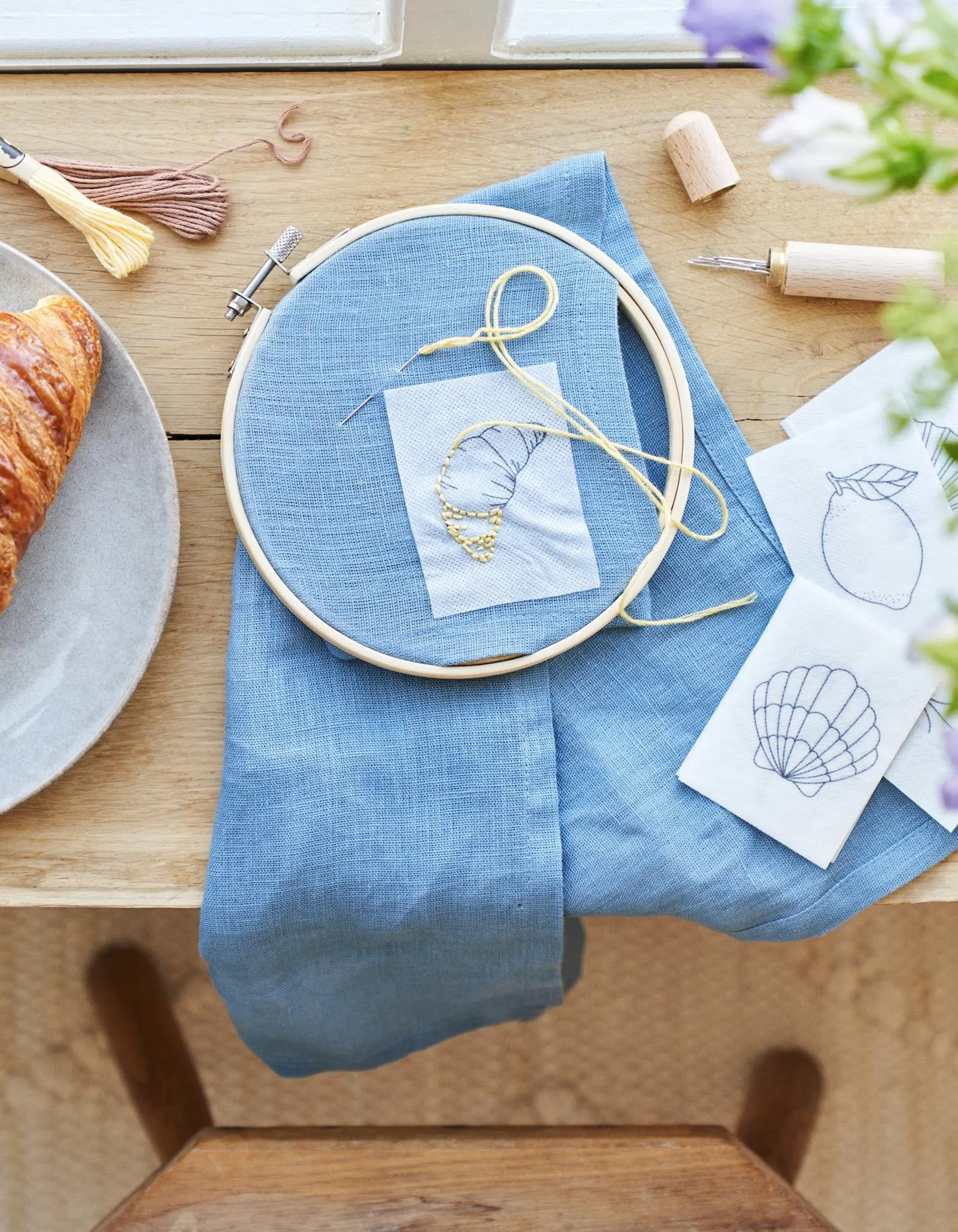 Wateroplosbare borduurpatronen