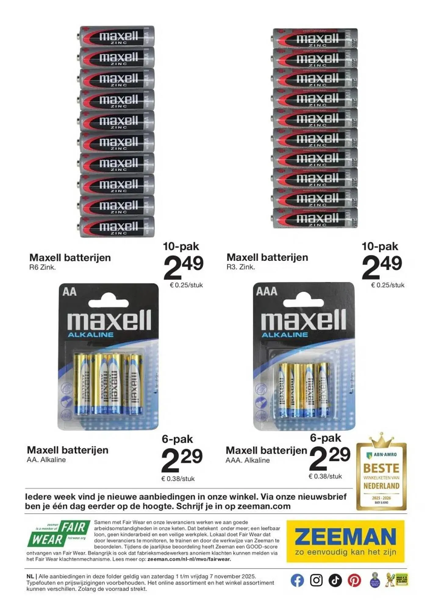 Zeeman folder van 1 november tot 7 november 2025 - Folder pagina 25
