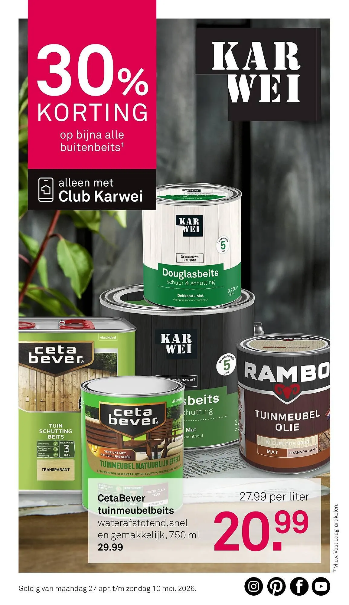 Karwei folder van 27 april tot 3 mei 2026 - Folder pagina 1