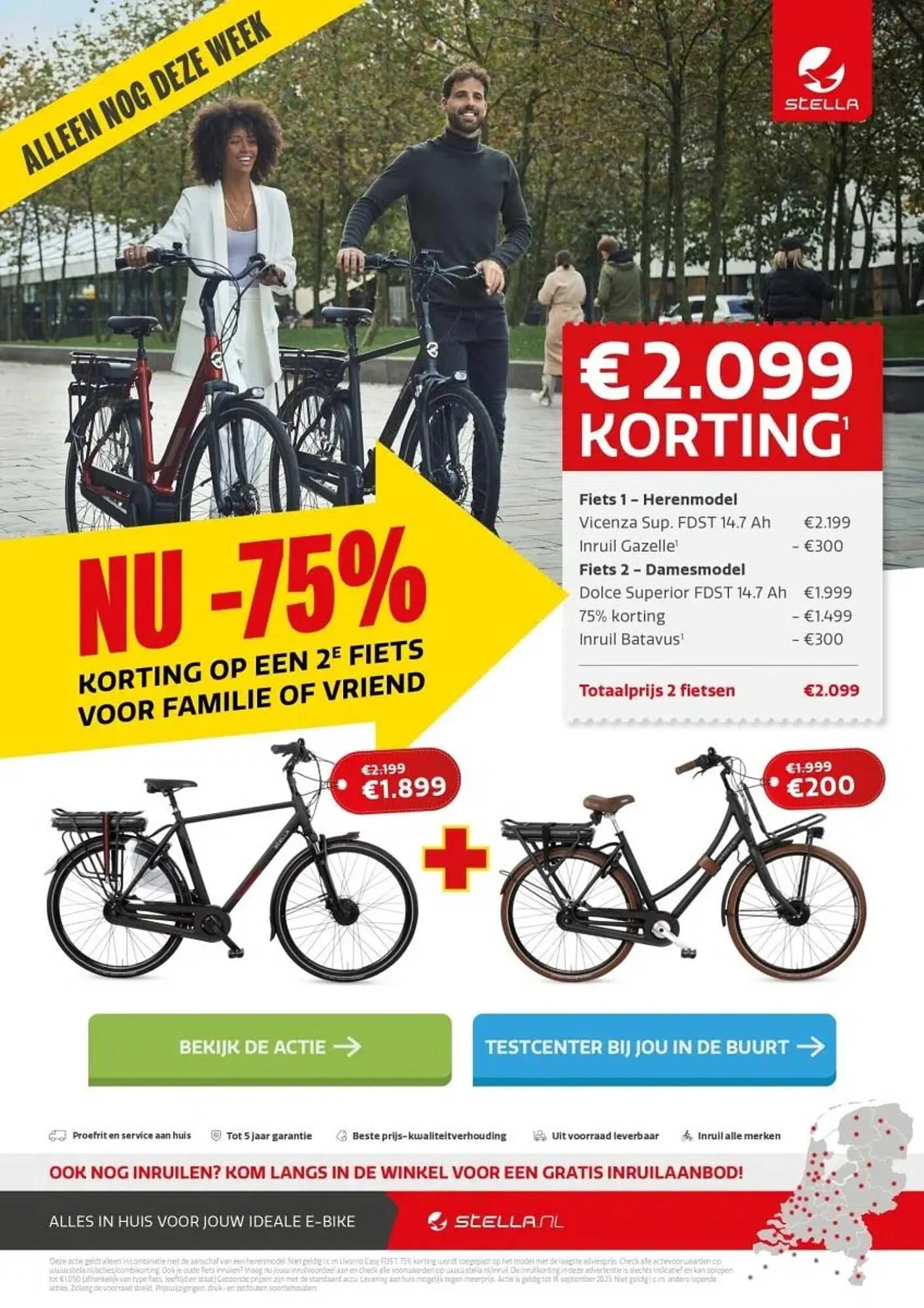 Stella fietsen folder van 11 september tot 1 oktober 2023 - Folder pagina 1