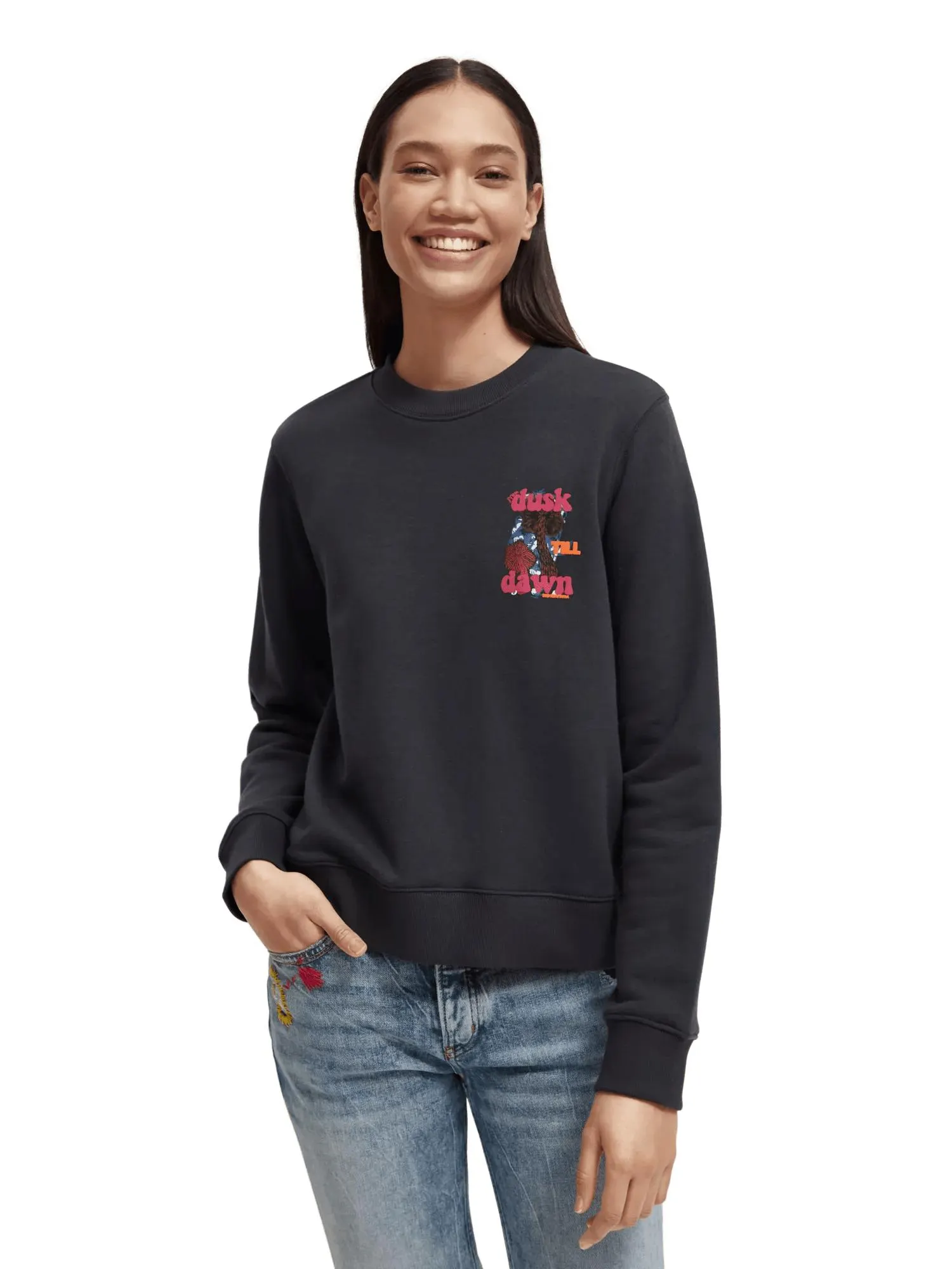 Regular fit graphic artwork sweatshirt