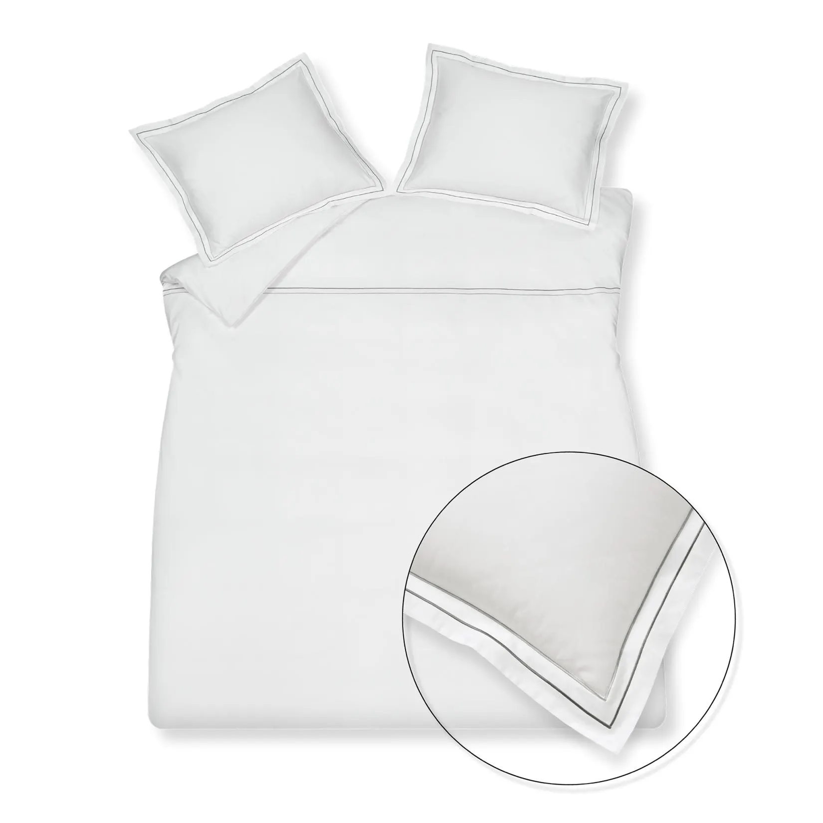 PURITY NAPELS dekbedovertrek | off black