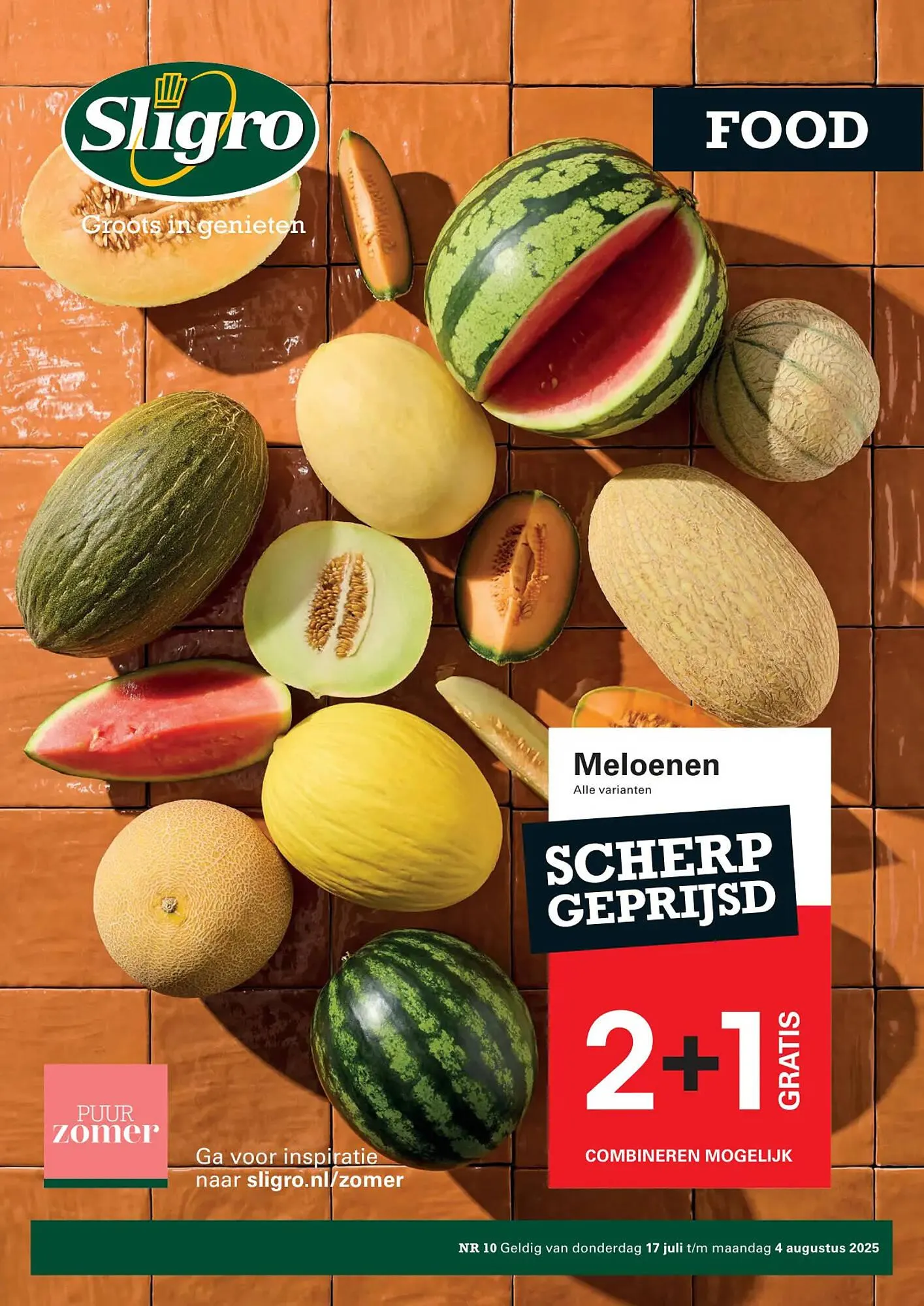Sligro folder van 17 juli tot 4 augustus 2025 - Folder pagina 1